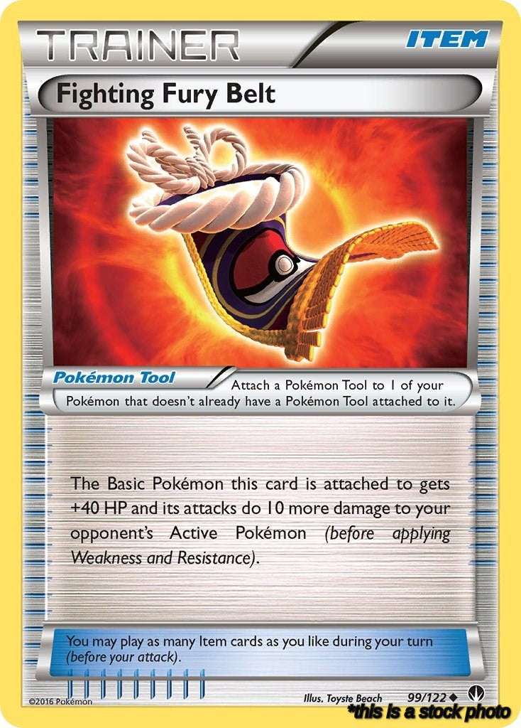 99/122 Fighting Fury Belt Uncommon Reverse Holofoil