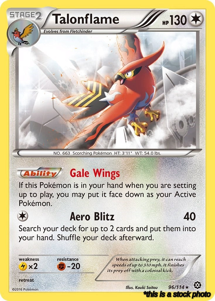 96/114 Talonflame Rare Normal