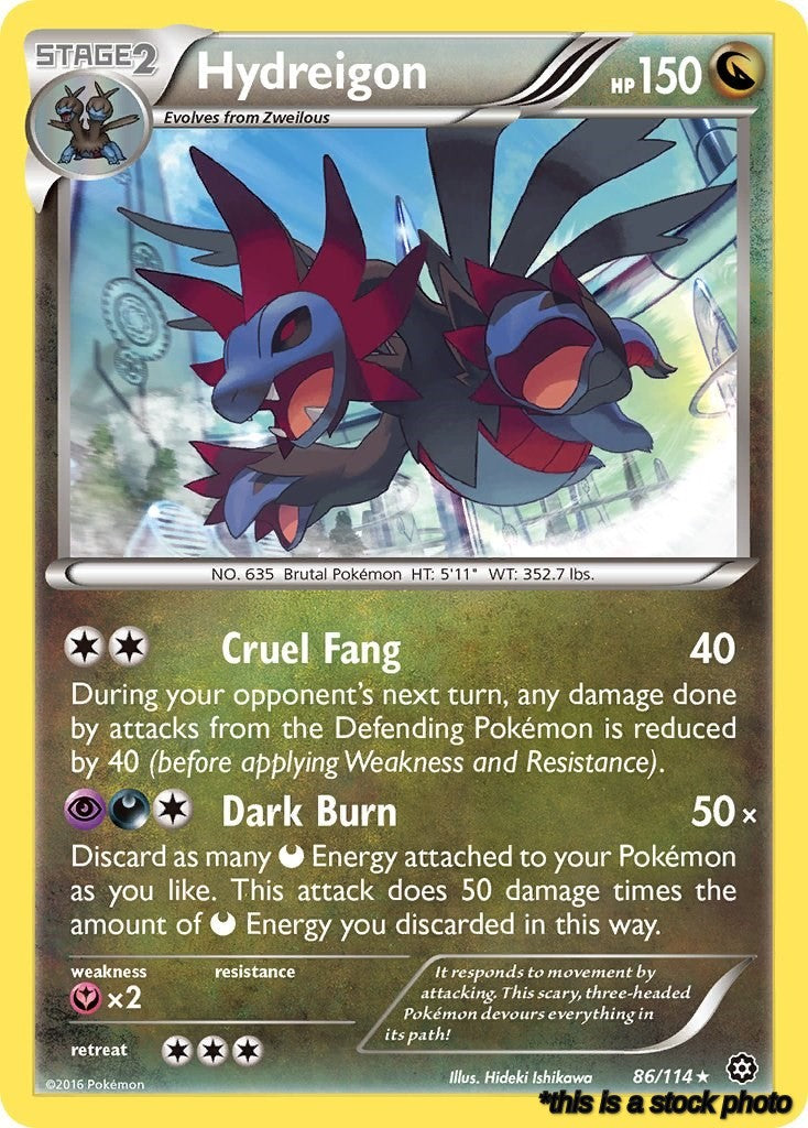 86/114 Hydreigon Holo Rare Holofoil