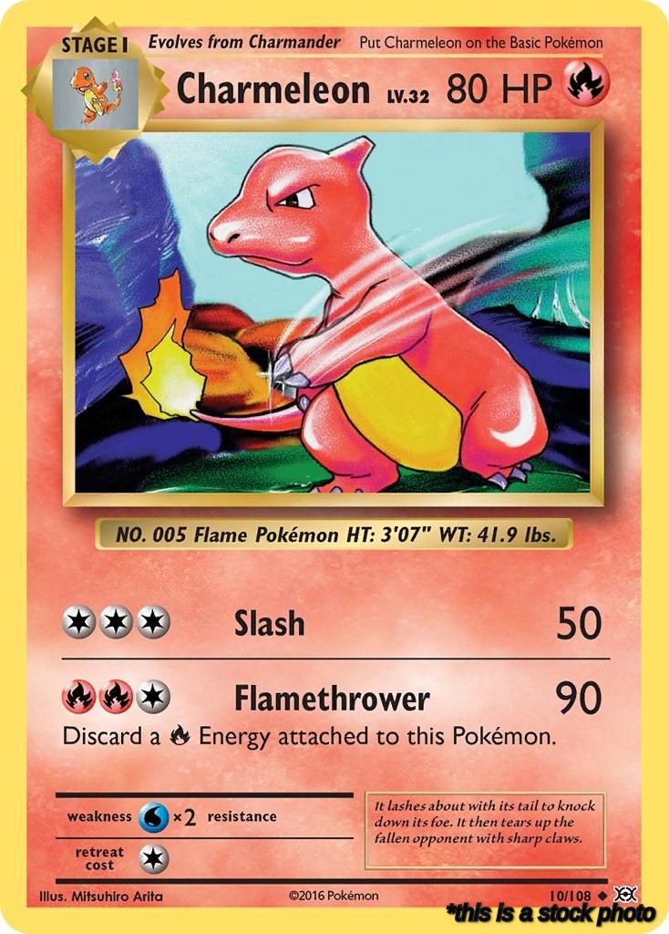 10/108 Charmeleon Uncommon Reverse Holofoil