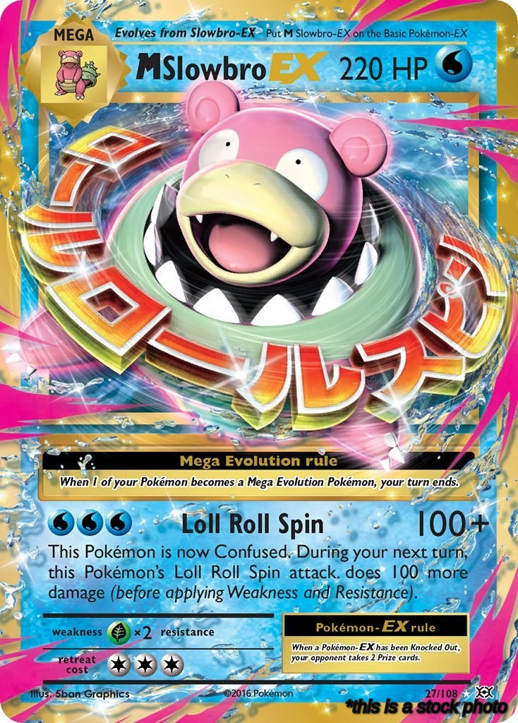 27/108 M Slowbro EX Ultra Rare Holofoil