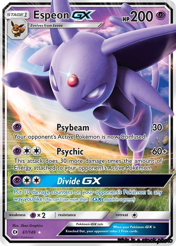 61/149 Espeon GX Ultra Rare Holofoil
