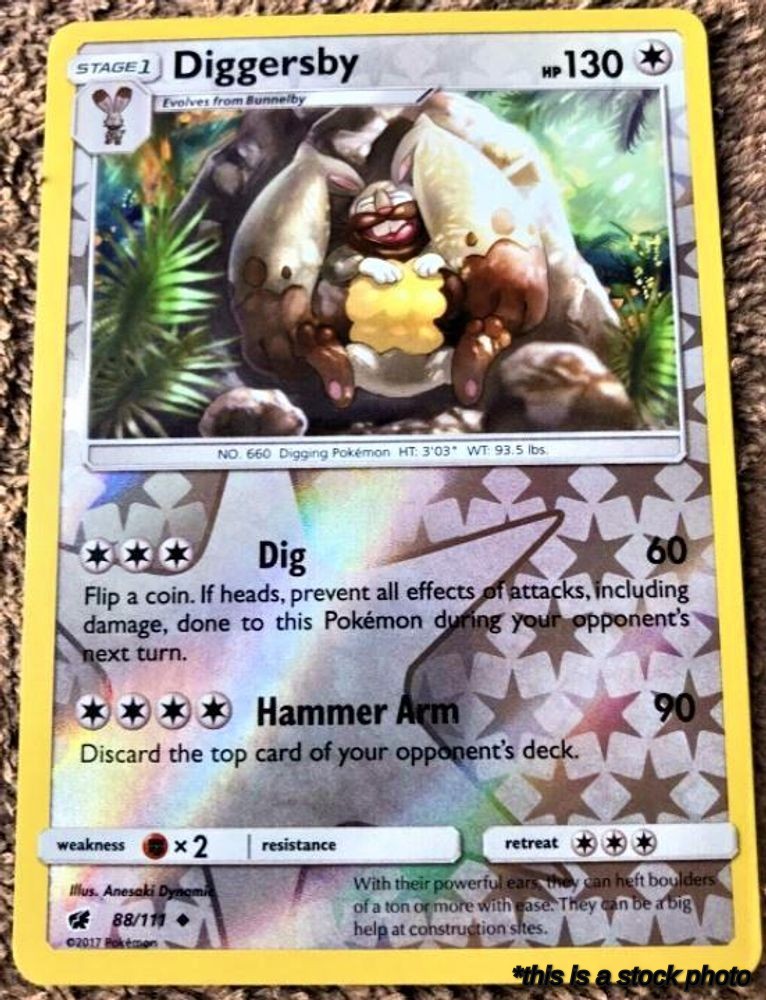 88/111 Diggersby Uncommon Reverse Holofoil