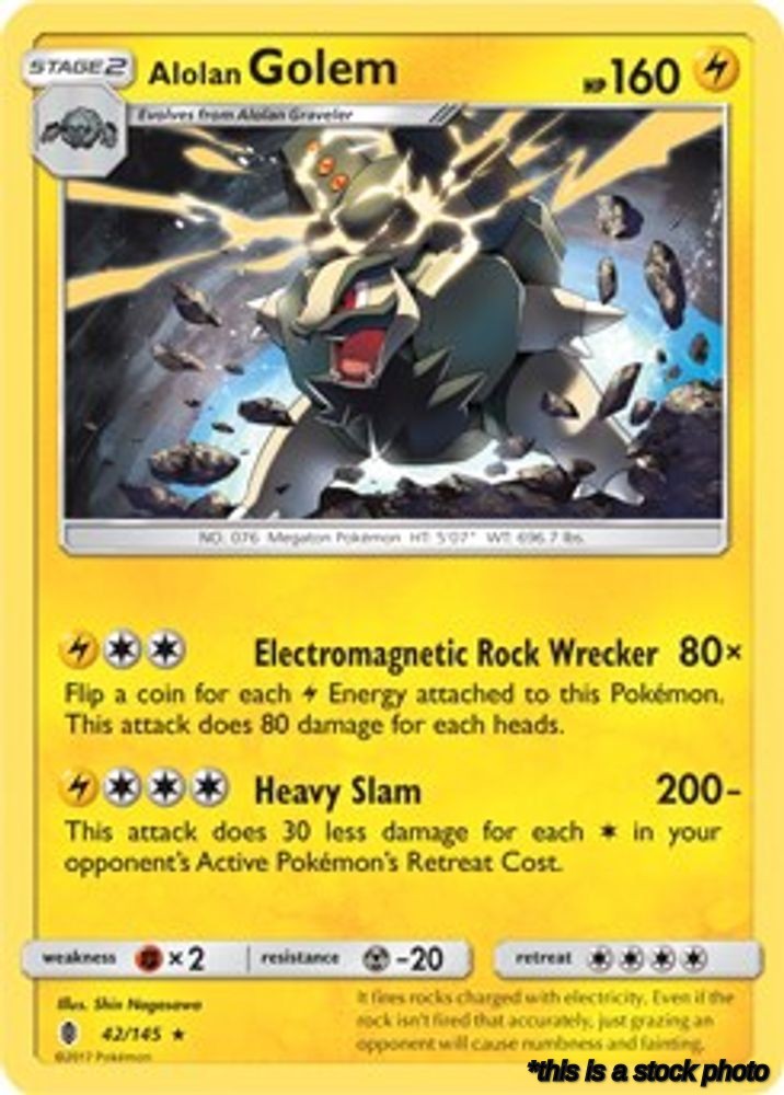 Alolan Golem - 42/145 (Cosmos Holo)