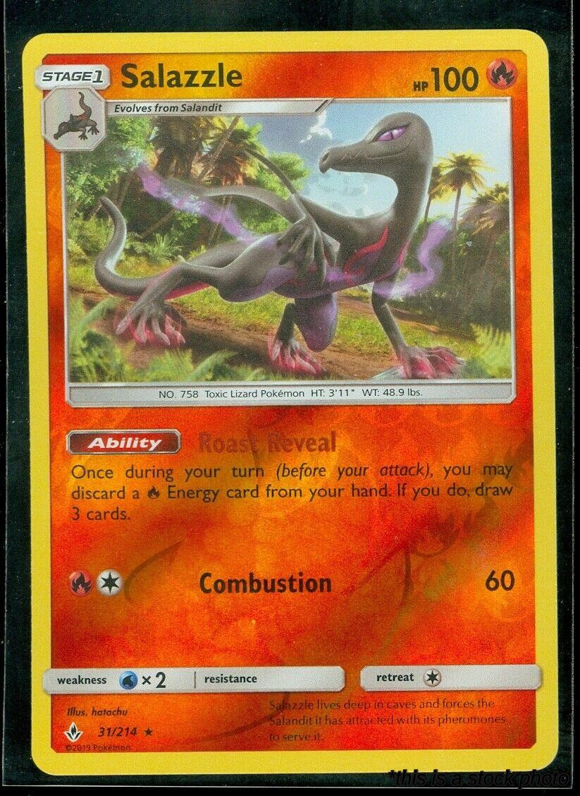 31/214 Salazzle Rare Reverse Holofoil