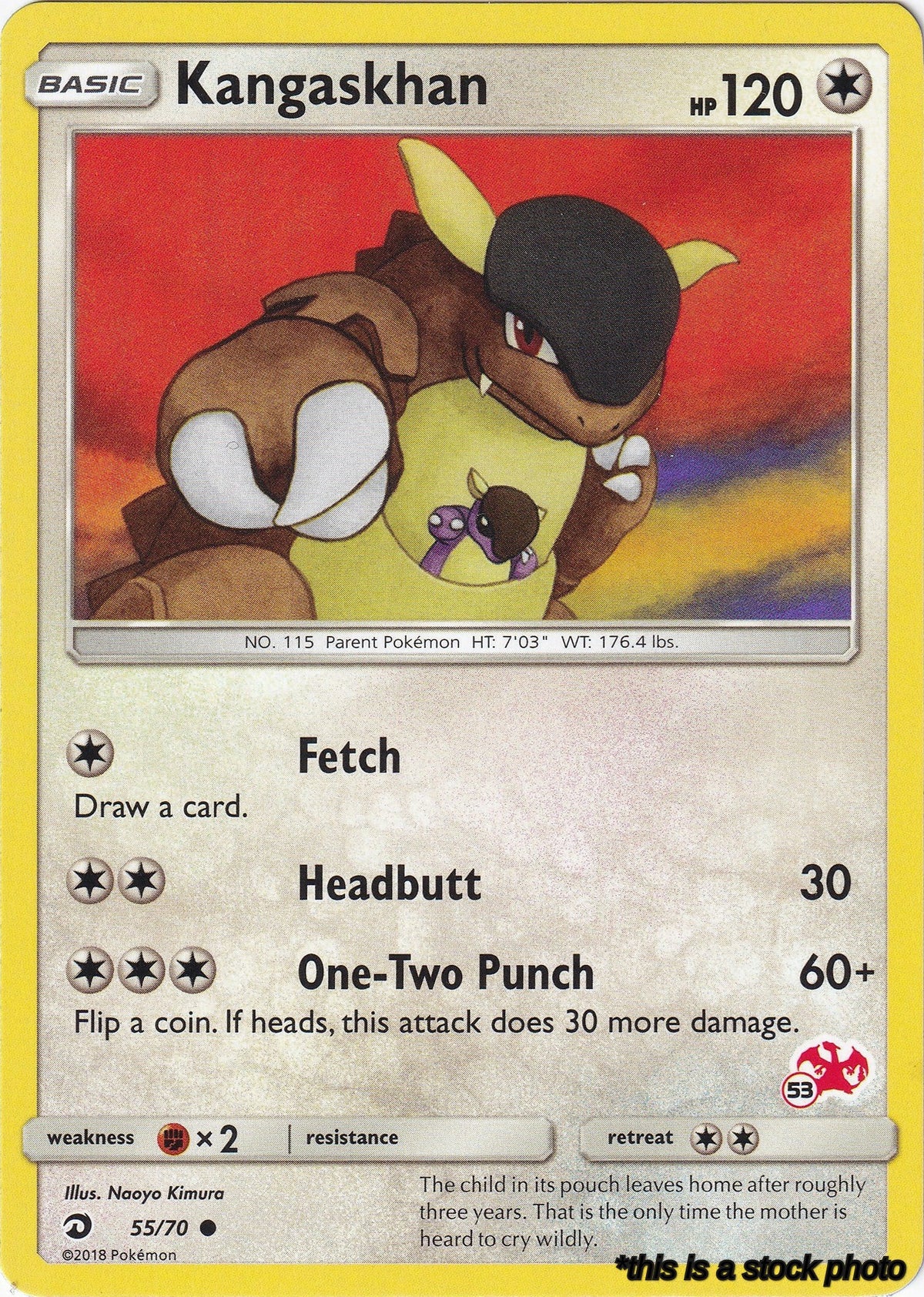 Kangaskhan - 55/70 (#53 Charizard Stamped)
