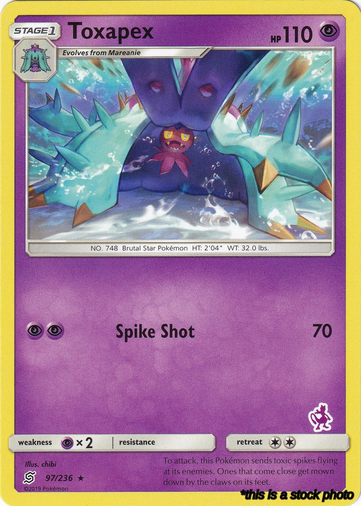 Toxapex - 97/236 (Mewtwo Stamped)