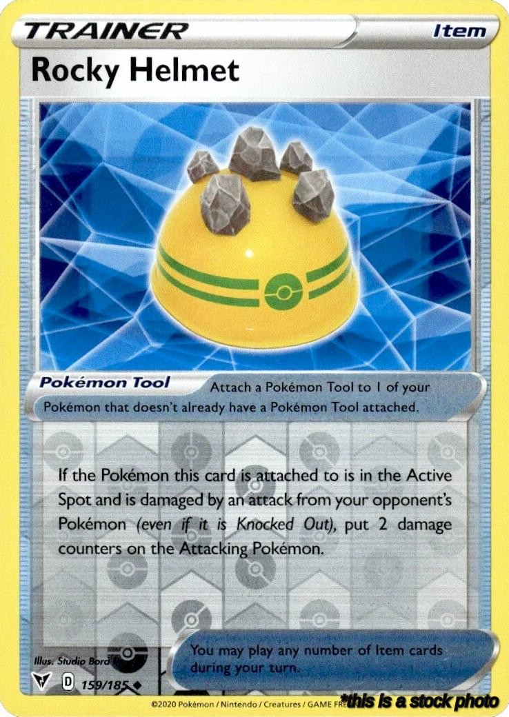 159/185 Rocky Helmet Uncommon Reverse Holofoil