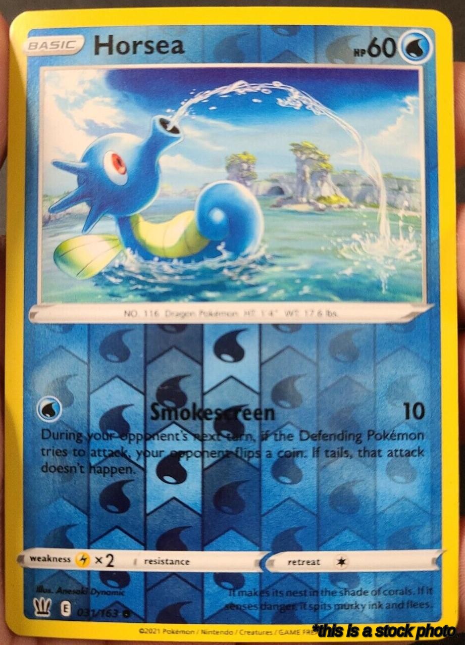 031/163 Horsea Common Reverse Holofoil