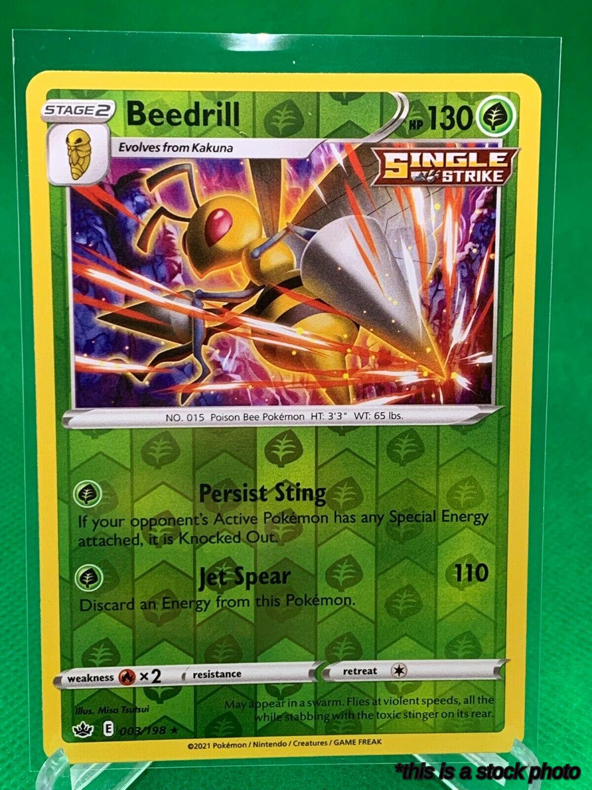 003/198 Beedrill Holo Rare Reverse Holofoil