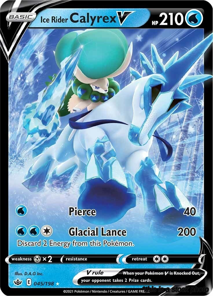 045/198 Ice Rider Calyrex V Ultra Rare Holofoil