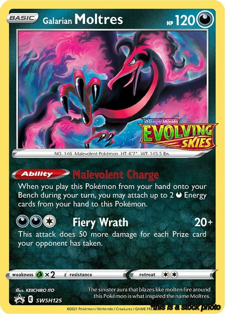 Galarian Moltres - SWSH125 (Prerelease)
