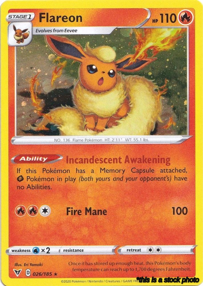 Flareon - 026/185 (Cosmos Holo)