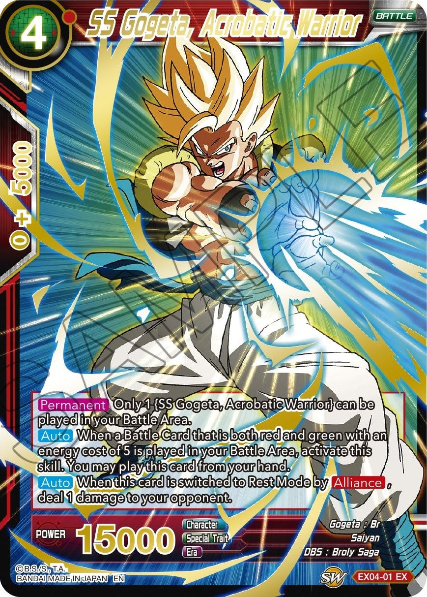 SS Gogeta, Acrobatic Warrior (Gold Stamped)