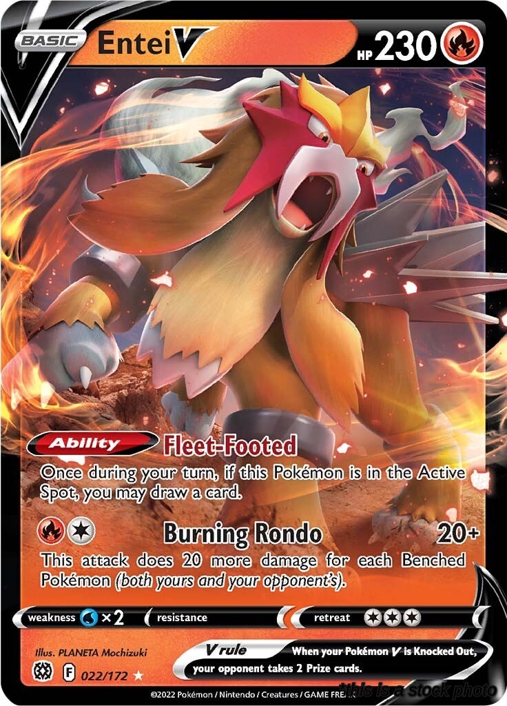 022/172 Entei V Ultra Rare Holofoil