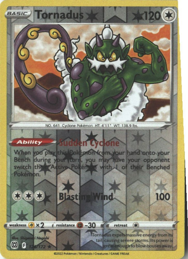 126/172 Tornadus Rare Reverse Holofoil