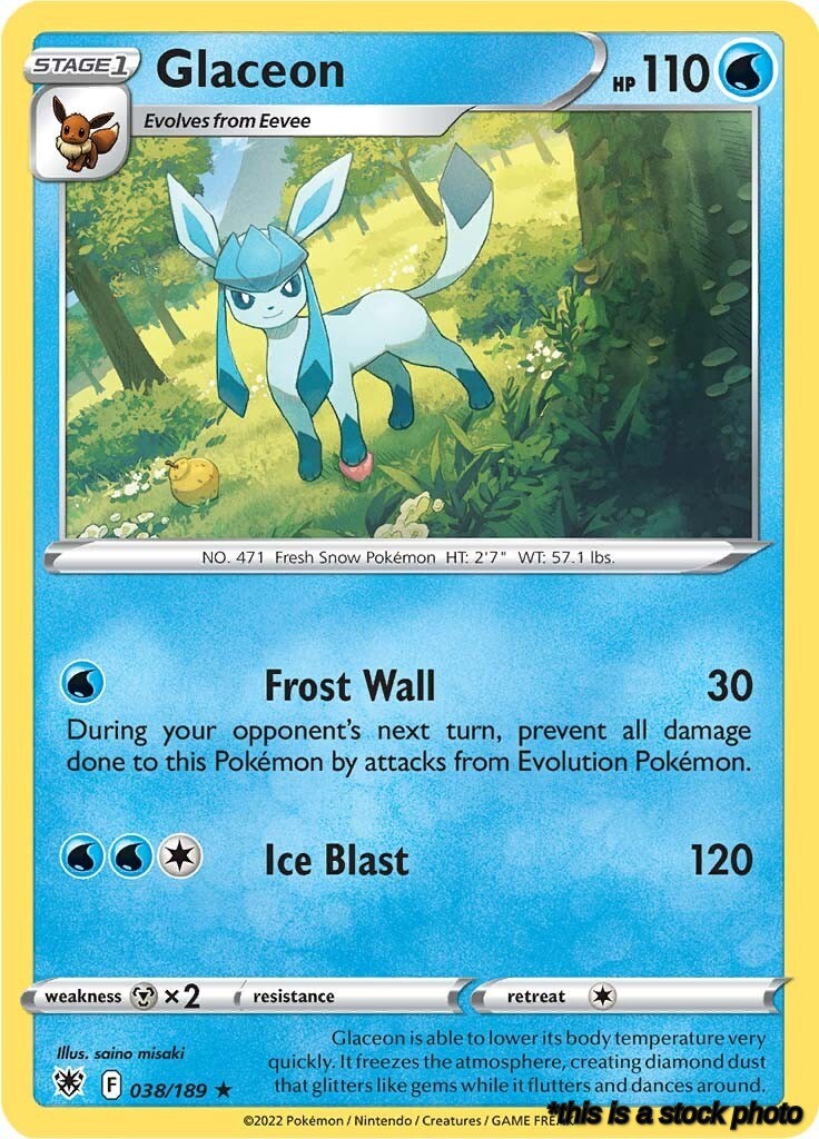 038/189 Glaceon Rare Normal
