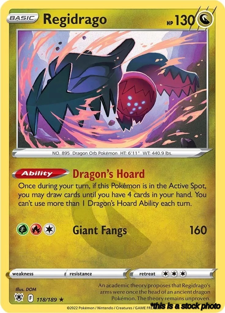 118/189 Regidrago Rare Normal