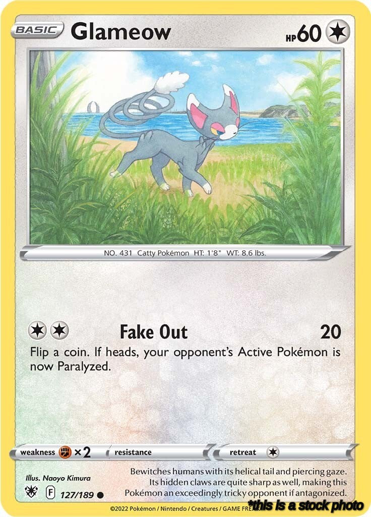 127/189 Glameow Common Reverse Holofoil