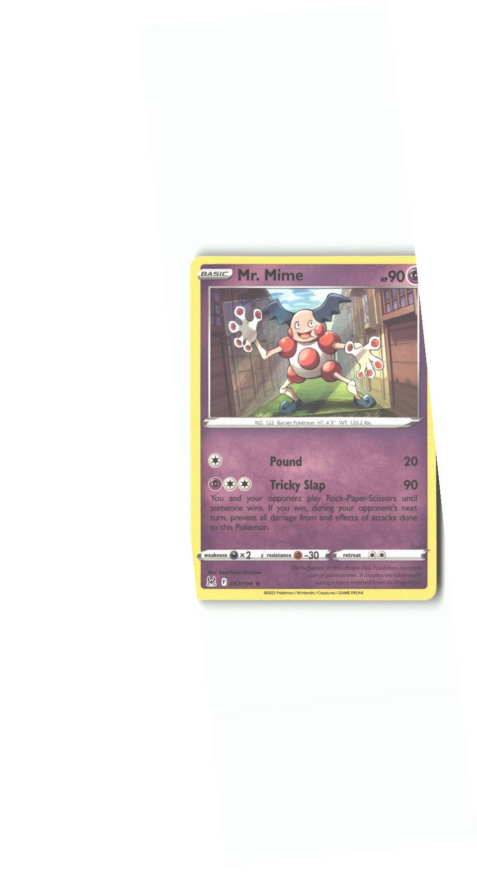 067/196 Mr. Mime Rare Normal