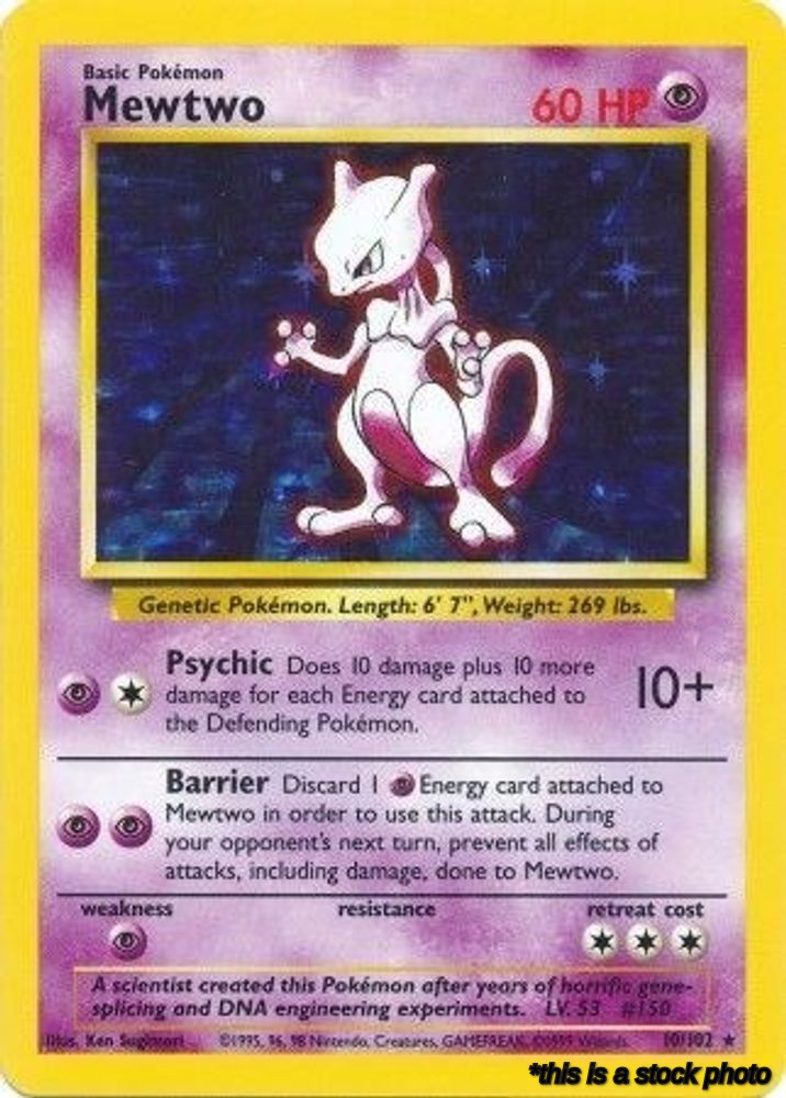 010/102 Mewtwo Holo Rare Holofoil