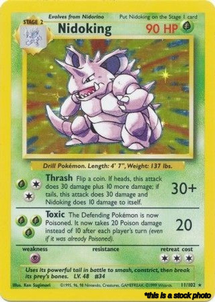 011/102 Nidoking Holo Rare Holofoil