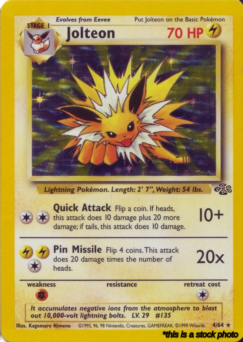 4/64 Jolteon (4) Holo Rare Unlimited Holofoil