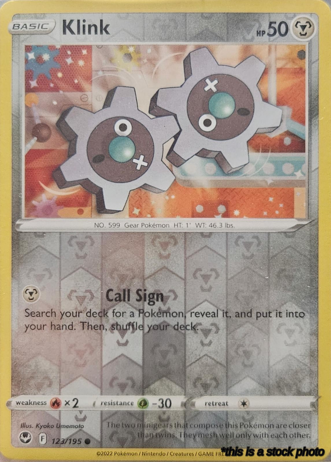 123/195 Klink Common Reverse Holofoil