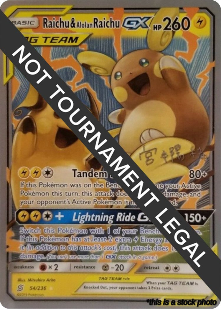 Raichu & Alolan Raichu GX - 2019 (Haruki Miyamoto)