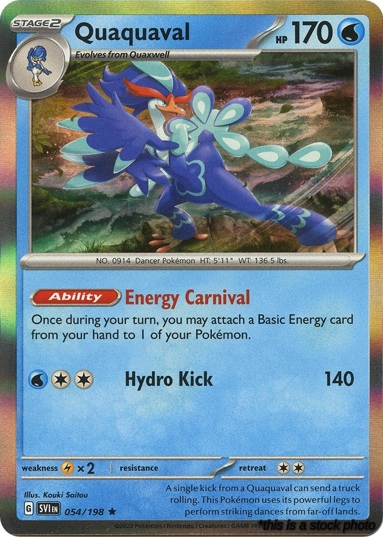 054/198 Quaquaval Rare Holofoil