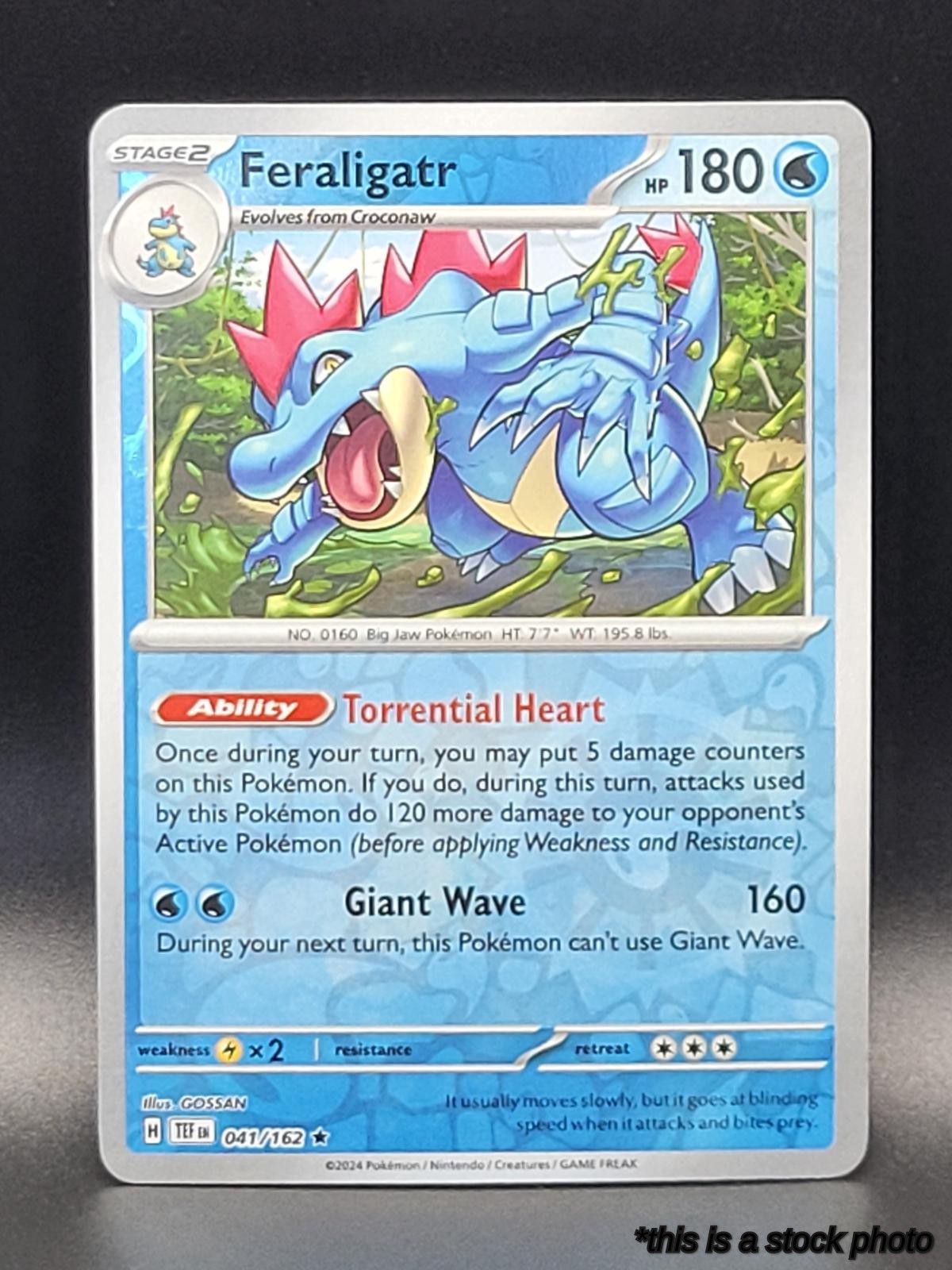 041/162 Feraligatr Rare Reverse Holofoil