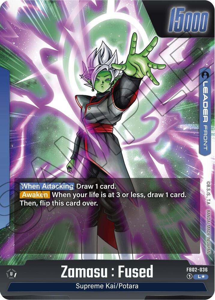 Zamasu : Fused - FB02-036 (Alternate Art) (Back)