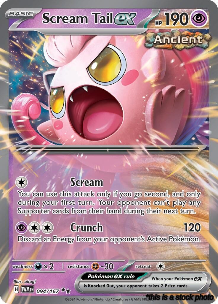 094/167 Scream Tail ex Double Rare Holofoil