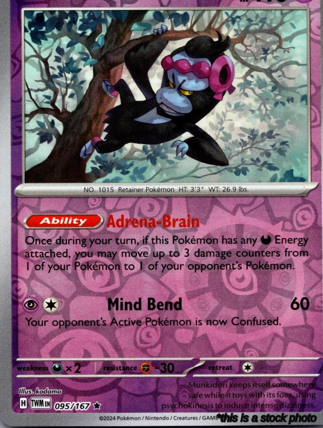 095/167 Munkidori Rare Reverse Holofoil