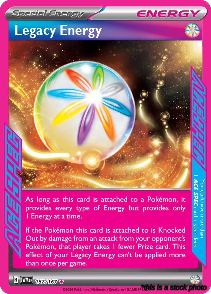 167/167 Legacy Energy ACE SPEC Rare Holofoil