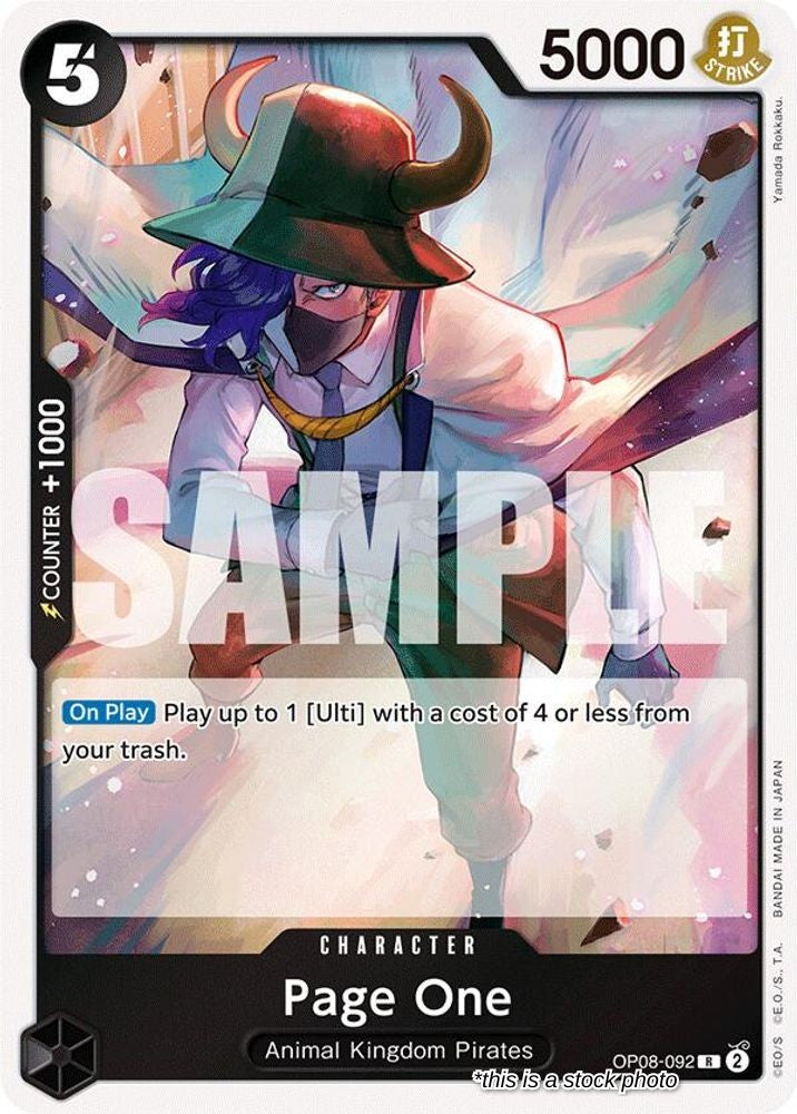 OP08-092 Page One Rare