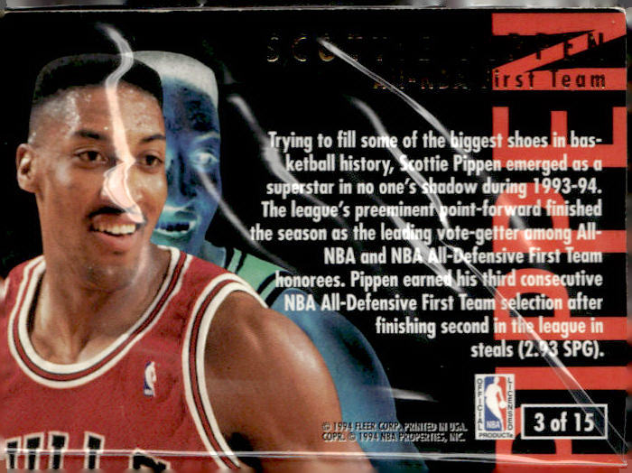 1994-95 Ultra #3 Scottie Pippen All-NBA