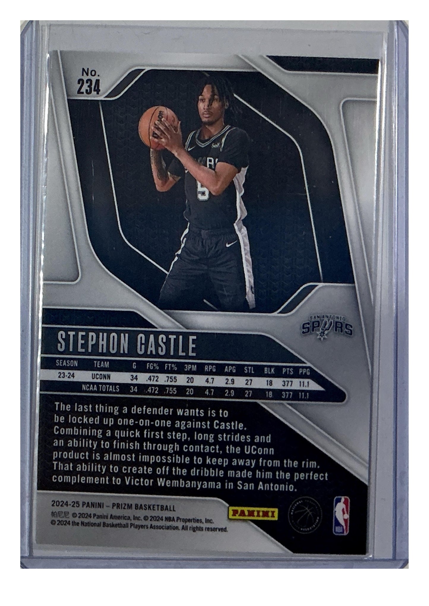 2024-25 Panini Prizm #234 Stephon Castle