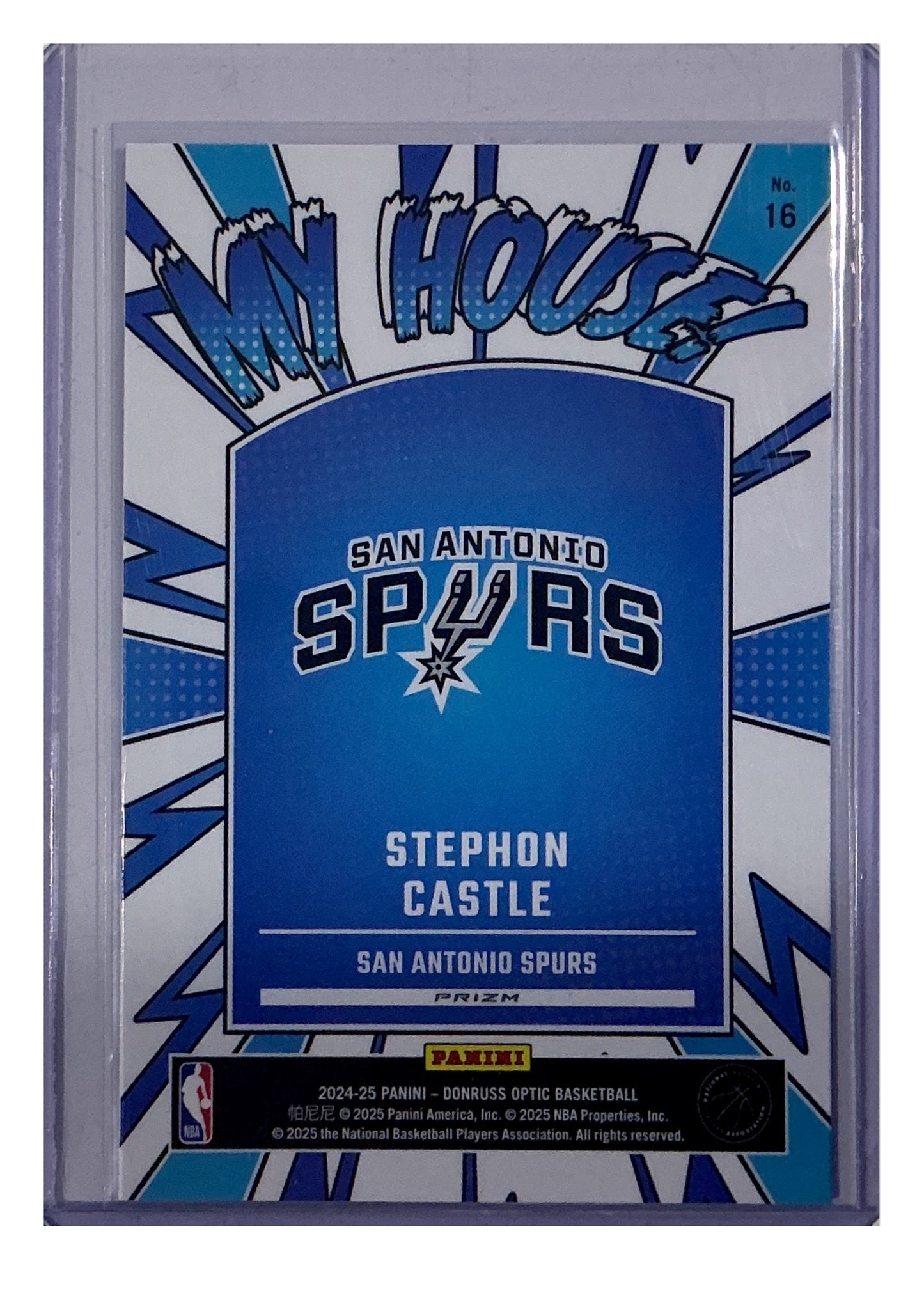 2024-25 Donruss Optic #16 Stephon Castle My House Purple