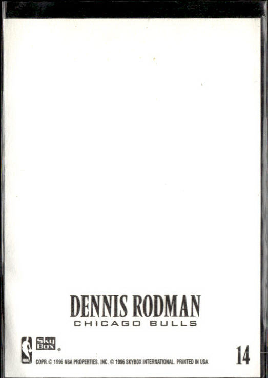 1996-97 SkyBox Z-Force #14 Dennis Rodman Z-Cling