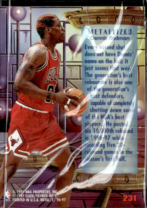 1996-97 Metal #231 Dennis Rodman