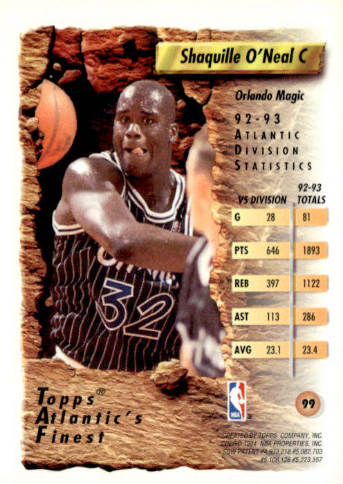 1993-94 Finest #99 Shaquille O'Neal