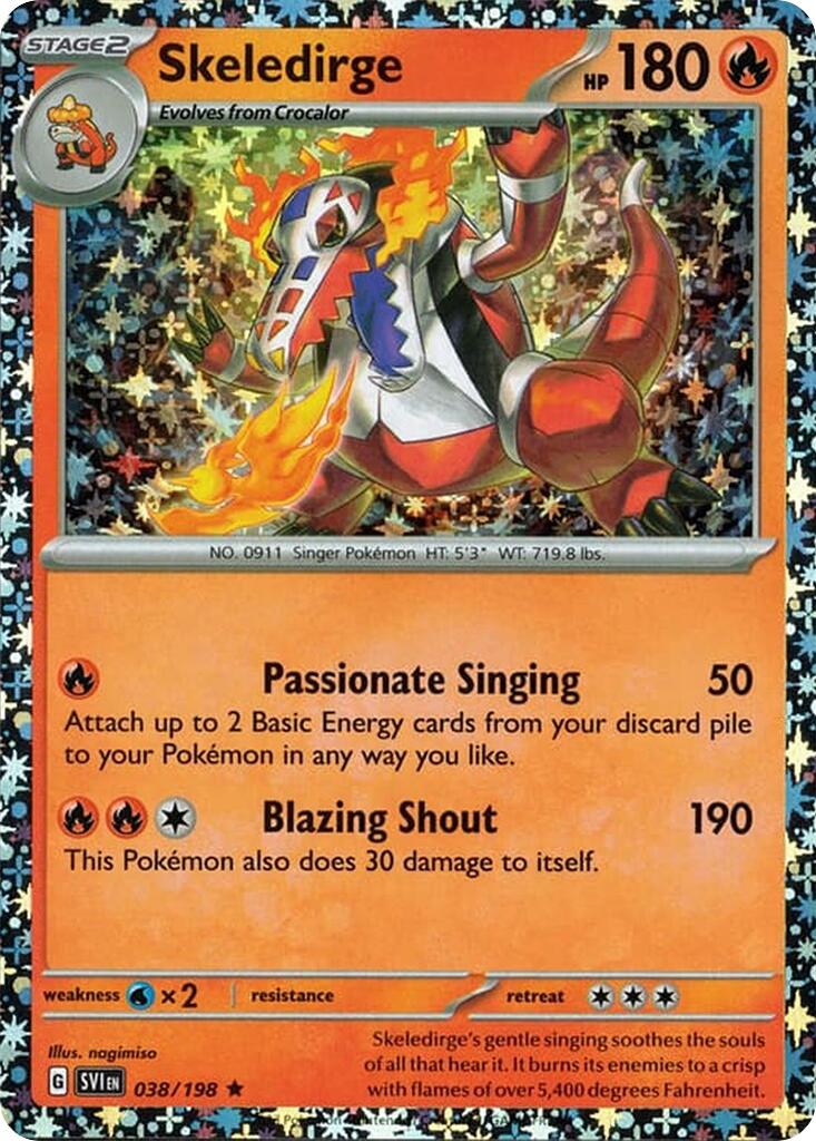 Skeledirge - 038/198 (Sparkle Holo)