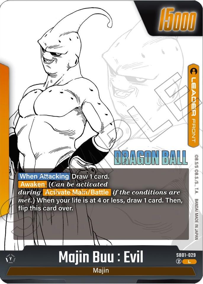 Majin Buu : Evil // Majin Buu : Kid - SB01-029 (Back)