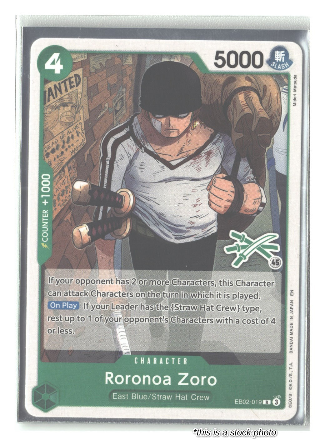 Roronoa Zoro - EB02-019 (Zoro Deck)