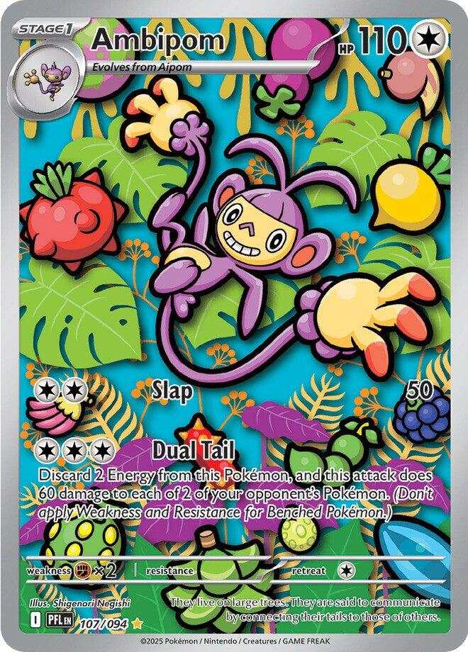 PSA 10 2025 ME02: Phantasmal Flames Ambipom - 107/094 Illustration Rare