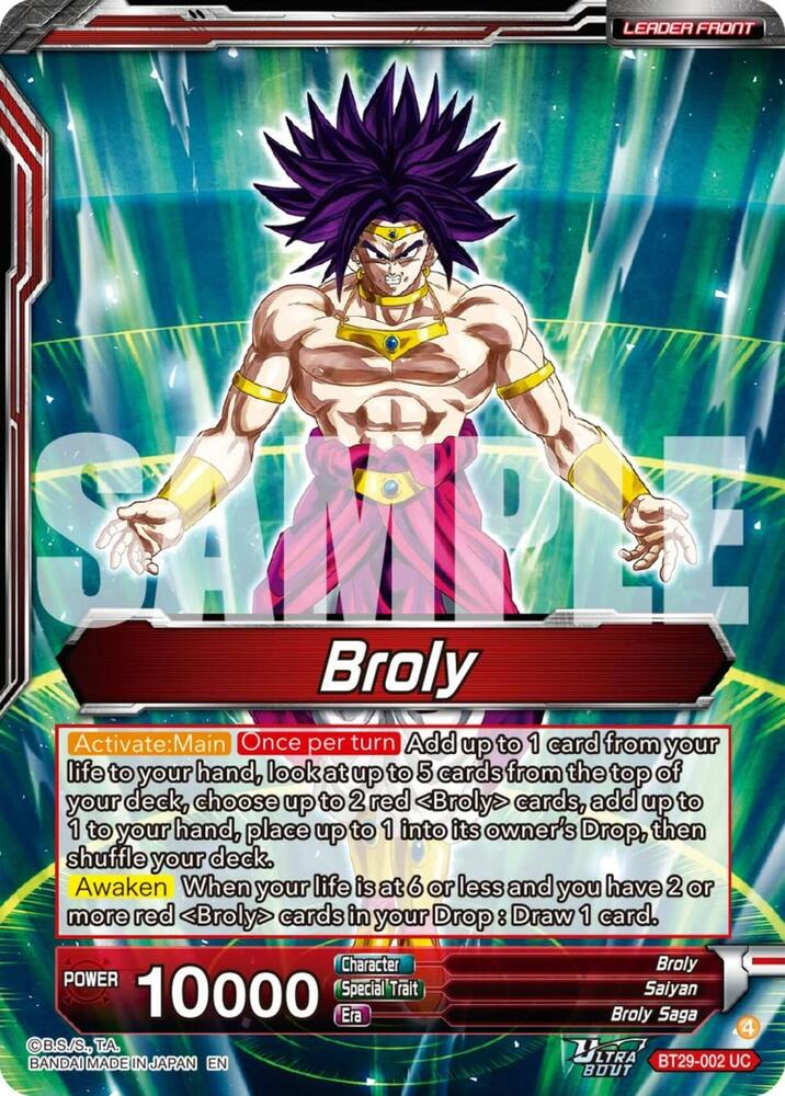 Broly // SS Broly, Increasing Power (Back)