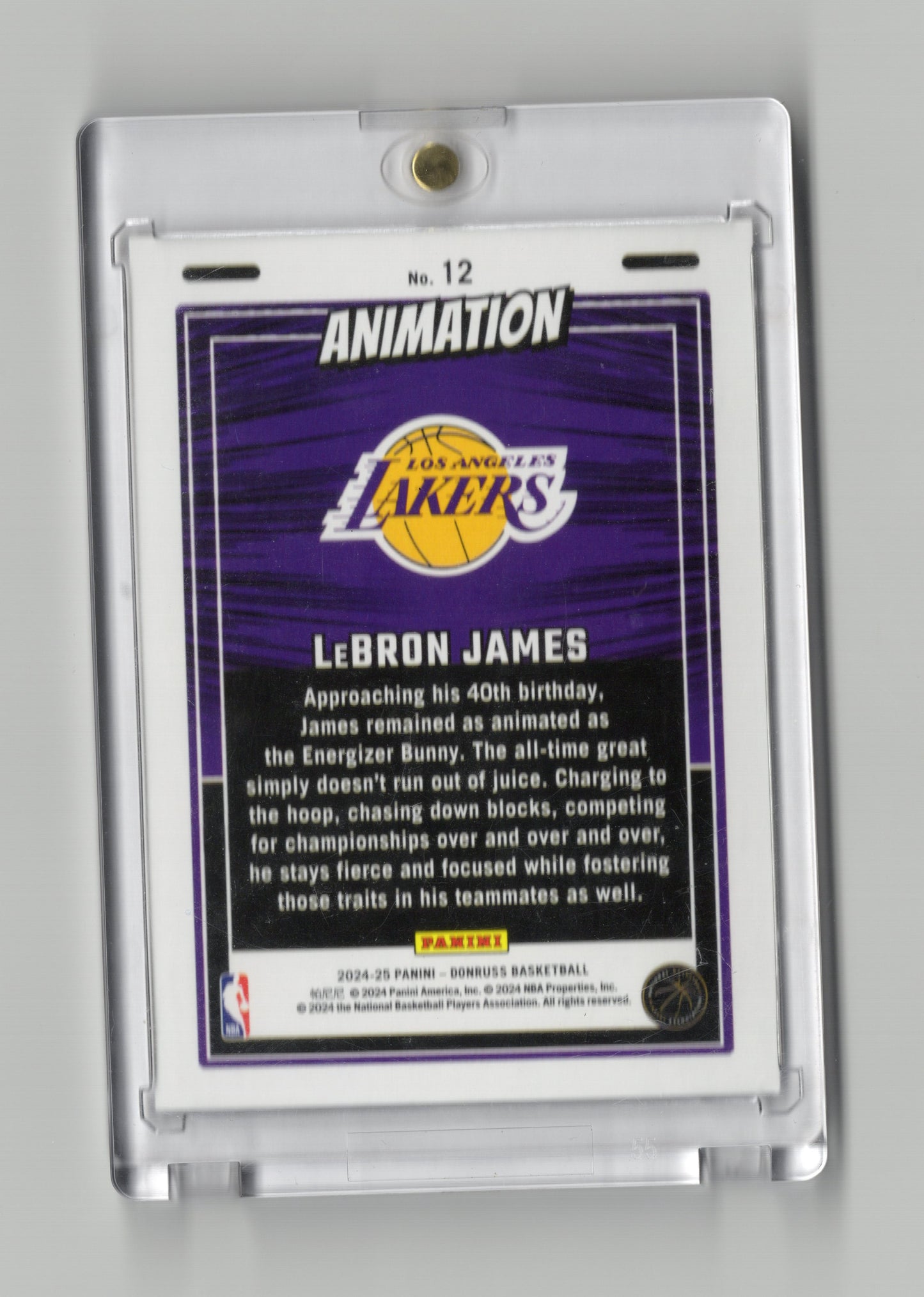 2024-25 Donruss #12 LeBron James Animation