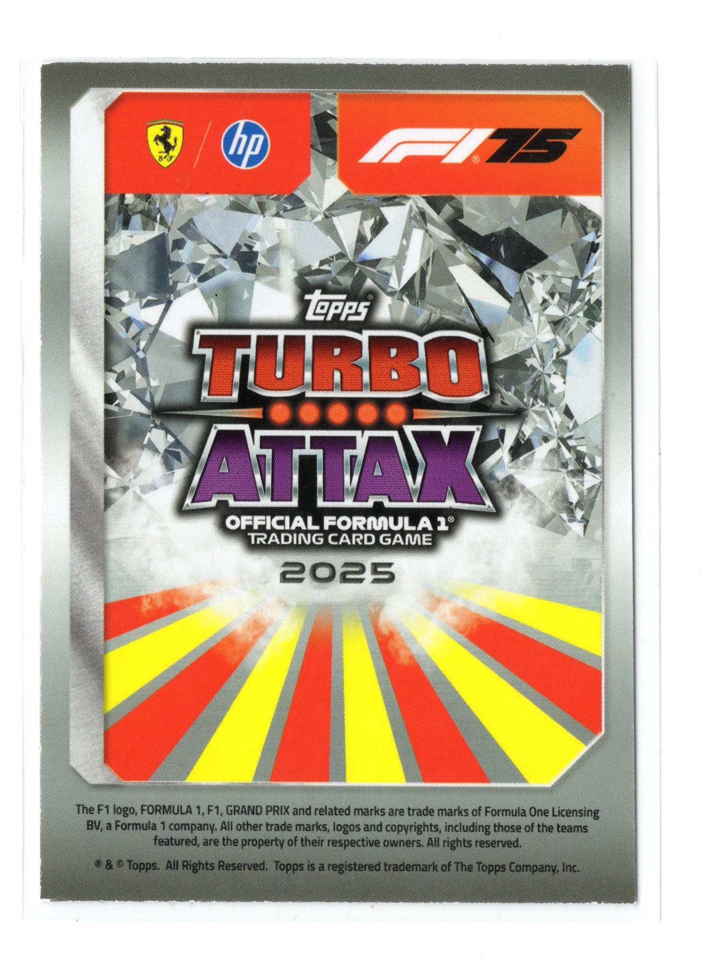 2025 Topps Turbo Attax F1 #287 Lewis Hamilton Pink Diamond