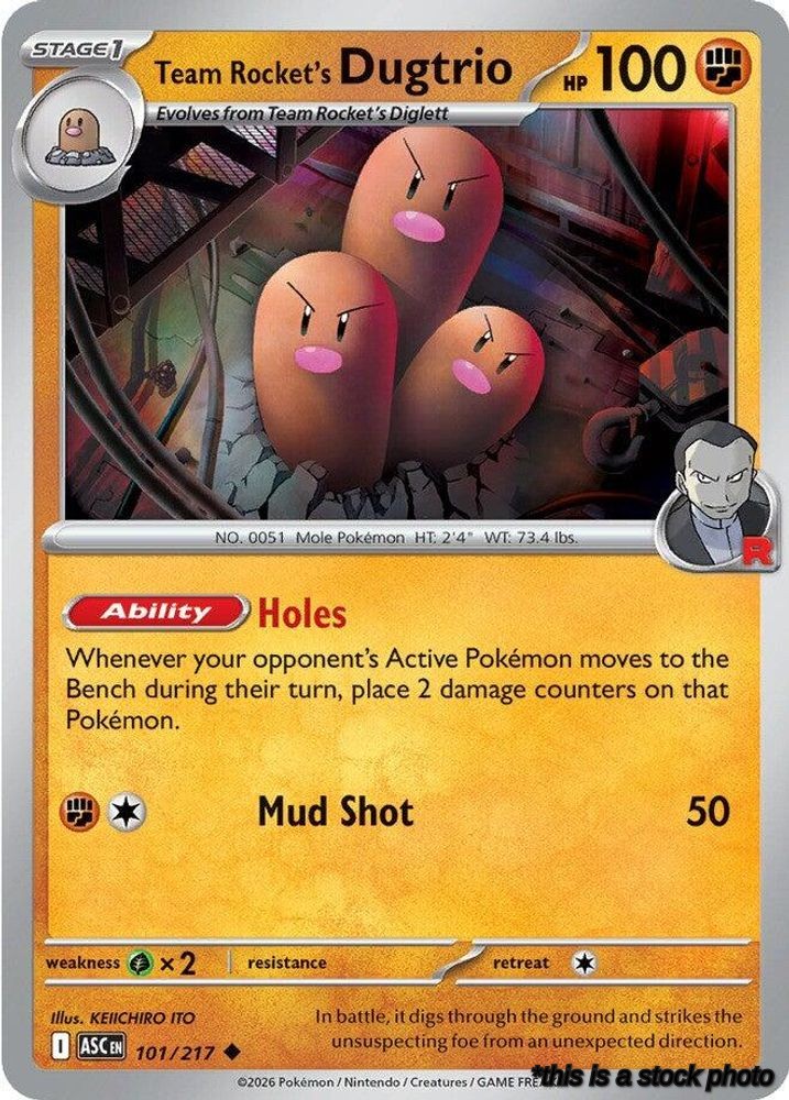 Team Rocket's Dugtrio - 101/217